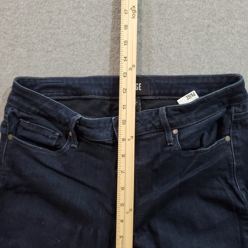 Paige Jeans Womens 31 Blue Denim High Rise Manhattan Bootcut - Picture 4 of 11
